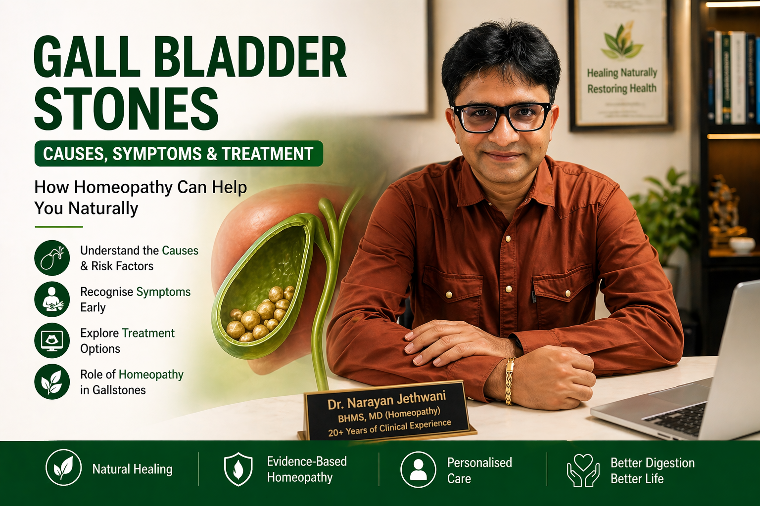 Gall Bladder Stones: Symptoms, Causes & Homeopathic Treatment